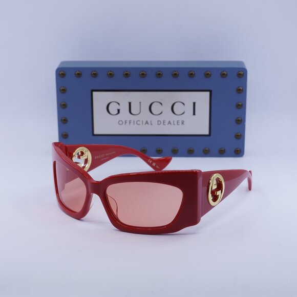 Final Price! Gucci GG1412S 004 Red Sunglasses